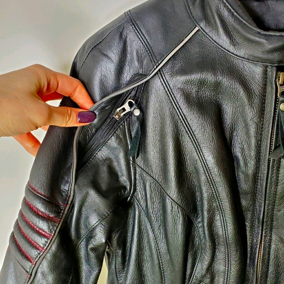 Harley Davidson leather riding jacket w/lining - Picture 14 of 16